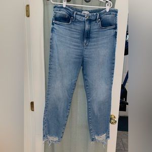 Good American Good Legs Cigarette Jeans- worn 1 time